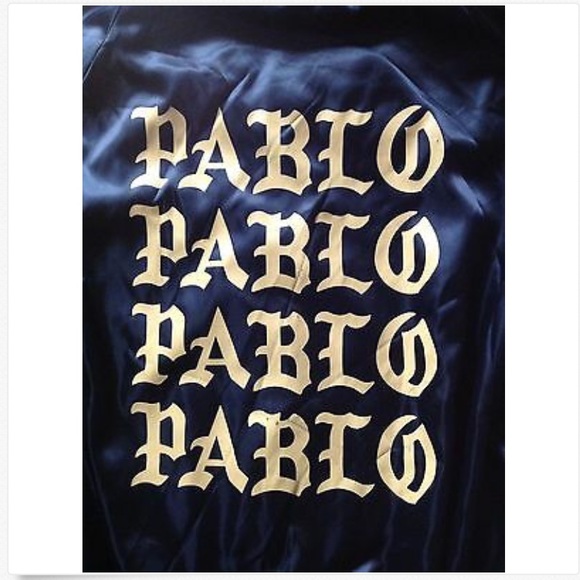 Kanye West The Life of Pablo Black Satin Bomber 2X - Picture 2 of 8